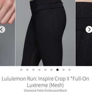 Lululemon Run Inspire Diamond Palm - Size 6